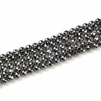 Single Gemstone Beads, Terahertz Stone, DIY, black, 8mm mm 