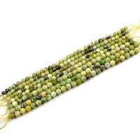 Einzelne Edelstein Perlen, Australien Jade, rund, DIY & verschiedene Größen vorhanden, gelb, Länge:200 Millimeter, verkauft von Strang