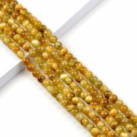 Tiger Eye Beads, Round, DIY, yellow, 6mm Approx 390 mm 