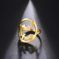 Titanium Steel Finger Ring, plated, fashion jewelry & Unisex 21.5mm 