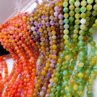 Gemischte Edelstein Perlen, Chalzedon, rund, poliert, DIY, keine, 38-40CM, verkauft von Strang