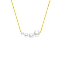 Sterling Silver Jewelry Necklace, 925 Sterling Silver, with Plastic Pearl, polished, for woman Approx 45 cm 