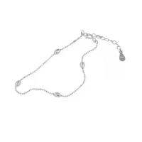 Sterling Silver Bracelets, 925 Sterling Silver, with 4CM extender chain, polished, for woman, silver color Approx 16 cm 