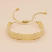 Glass Seed Beads Bracelets, Seedbead, handmade, Adjustable & fashion jewelry & Unisex Approx 28 cm 