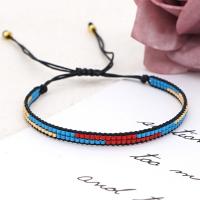 Glass Seed Beads Bracelets, Seedbead, handmade, Adjustable & fashion jewelry & Unisex 13cm*0.4cm Approx 28 cm 