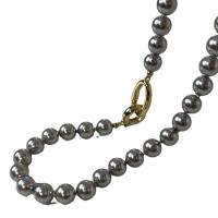Ожерелье из ракушки Южного моря, Shell Pearl, с Латунь, Другое покрытие, ювелирные изделия моды & Женский, Много цветов для выбора, 8mm, длина:48 см, продается Strand