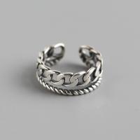 Sterling Silver Finger Ring, 925 Sterling Silver, fashion jewelry & for woman & hollow, 8mm, Inner Approx 16.5mm 