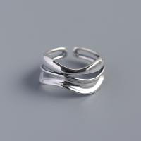 Sterling Silver Finger Ring, 925 Sterling Silver, fashion jewelry & for woman & hollow, Inner Approx 16.5mm 