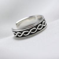 Sterling Silver Finger Ring, 925 Sterling Silver, Antique finish, fashion jewelry & for woman, US Ring 