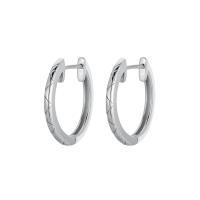 Sterling Silver Hoop Earring, 925 Sterling Silver, plated, fashion jewelry & for woman 