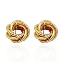 Zinc Alloy Stud Earring, plated, fashion jewelry & for woman 24mm 