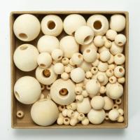 Original Holz Perlen, Schima Superba, DIY & verschiedene Größen vorhanden, keine, ca. 100PCs/Tasche, verkauft von Tasche