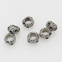 Perles intercalaires en alliage de zinc, Plaqué de couleur d'argent, DIY Environ 5mm, Environ Vendu par sac