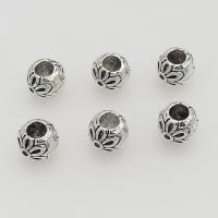 Perles intercalaires en alliage de zinc, Plaqué de couleur d'argent, DIY Environ 5mm, Environ Vendu par sac