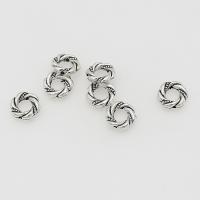 Perles intercalaires en alliage de zinc, Plaqué de couleur d'argent, DIY Environ 1mm, Environ Vendu par sac