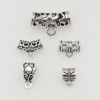 Zinc Alloy Bail Beads, antique silver color plated, DIY Approx [