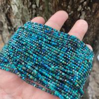 Single Gemstone Beads, Azurite, DIY, blue Approx 38 cm, Approx 