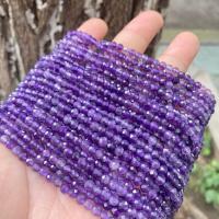 Natürliche Amethyst Perlen, DIY & verschiedene Größen vorhanden, violett, Länge:ca. 38 cm, verkauft von Strang
