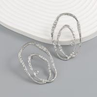 Zinc Alloy Stud Earring, with acrylic rhinestone, fashion jewelry & for woman 