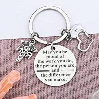 Stainless Steel Key Chain, 304 Stainless Steel, fashion jewelry 30mm 
