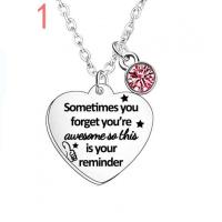 Stainless Steel Jewelry Necklace, 304 Stainless Steel, fashion jewelry & with rhinestone 0c45cm 