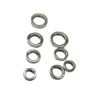 Sterling Silver Snap Clasp, 925 Sterling Silver, Donut, DIY silver color [