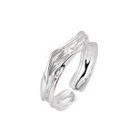 Sterling Silver Finger Ring, 925 Sterling Silver, Unisex & adjustable, silver color, US Ring 