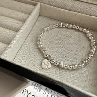 Sterling Silver Bracelets, 925 Sterling Silver, polished, Korean style & for woman, 4mm, Inner Approx 51mm 