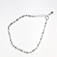 Стерлинговые серебряные браслеты, Серебро 925 пробы, с 1.6inch наполнитель цепи, Корейский стиль & Женский, длина:Приблизительно 5.5 дюймовый, продается PC