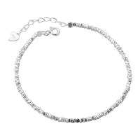 Sterling Silver Bracelets, 925 Sterling Silver, with 1.4inch extender chain & for woman, silver color Approx 7.7 Inch 