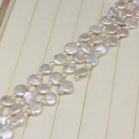 Baroque Cultured Freshwater Pearl Beads, DIY, white, 14-15mm Approx 37-39 cm 