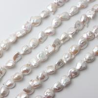 Perlas cultivadas de agua dulce Abalorio, Barroco, Bricolaje, Blanco, 17-19mm, longitud:aproximado 38-40 cm, Vendido por Sarta