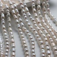 Baroque Cultured Freshwater Pearl Beads, DIY, white, 8-9mm Approx 37-39 cm 
