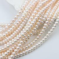Perlas cultivadas de agua dulce Abalorio, Redondo aplanado, Bricolaje, Blanco, 8-9mm, longitud:aproximado 37-39 cm, Vendido por Sarta