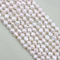 Keshi Cultured Freshwater Pearl Beads, DIY, white, 8-9mm Approx 36-37 cm 