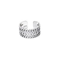 Sterling Silver Finger Ring, 925 Sterling Silver, fashion jewelry & for woman, Inner Approx 17mm 