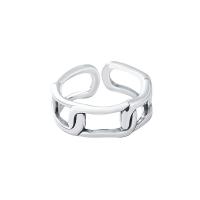 Sterling Silver Finger Ring, 925 Sterling Silver, Antique finish, fashion jewelry & for woman & hollow, Inner Approx 18mm 