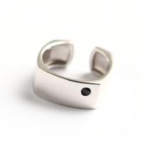 Цирконий Микро вымощает стерлингового серебра палец кольцо, 925 пробы, ювелирные изделия моды & инкрустированное микро кубического циркония & Женский, 8mm, внутренний диаметр:Приблизительно 16.5mm, продается PC