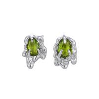Sterling Silver Cubic Zirconia Earring, 925 Sterling Silver, fashion jewelry & micro pave cubic zirconia & for woman  