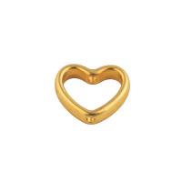 Brass Frame Beads, Cupronickel, Heart, Vacuum Ion Plating, DIY, golden Approx 1mm [
