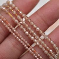 Kubischer Zirkonia Perlen Schmuck, DIY & verschiedene Größen vorhanden, keine, Länge:ca. 37 cm, ca. 90PCs/Strang, verkauft von Strang