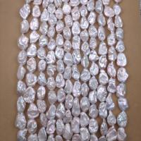 Baroque Cultured Freshwater Pearl Beads, irregular, DIY, white Approx 38 cm, Approx 