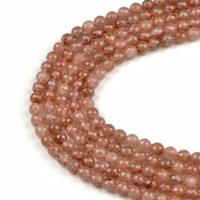 Perles nature de couleur Mix, Strawberry Quartz, Rond, DIY, rouge, 8mm mm, Vendu par brin