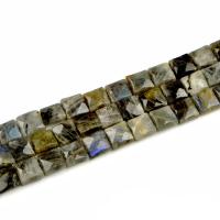 Labradorite Beads, Square, DIY brown mm 