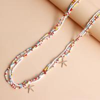 Decorative Chain Belt, Zinc Alloy, with Seedbead, three layers & for woman 