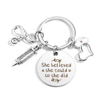Stainless Steel Key Clasp, 304 Stainless Steel, fashion jewelry 