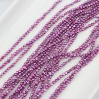 Бусины из пресноводного культивированного жемчуга Кейши, Пресноводные жемчуги, Потрясённый, DIY, пурпурный, 2-3mm, длина:Приблизительно 39-40 см, продается Strand