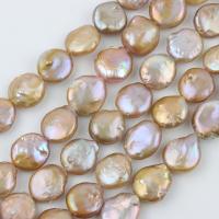 Baroque Cultured Freshwater Pearl Beads, DIY, golden, 12-13mm Approx 40-42 cm 