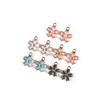 Zinc Alloy, with Plastic Pearl, Flower, gold color plated, DIY & enamel & with rhinestone Approx 