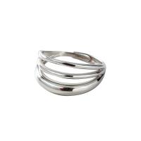 Sterling Silver Finger Ring, 925 Sterling Silver, plated, fashion jewelry & for woman Inner Approx 17mm 